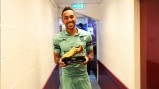 Pictures: Auba poses with Golden Boot