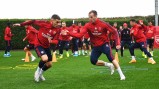 First team prepare for Crystal Palace match