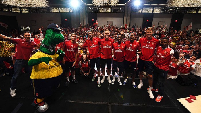 Team play baseball in D.C. | Arsenal x Nationals