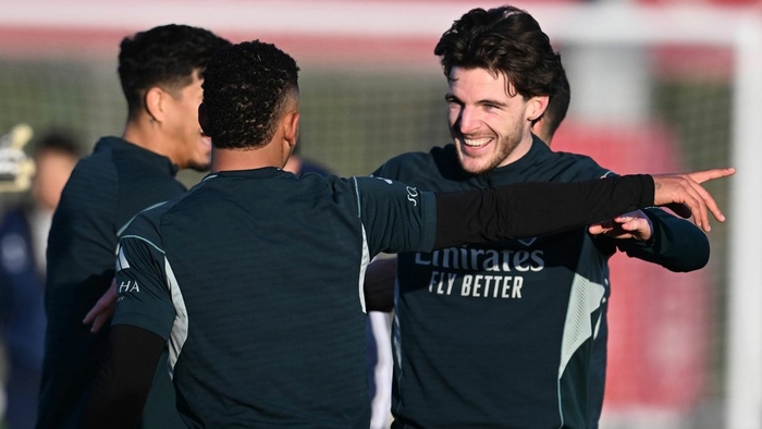 Лучшие фотографии с тренировки перед поездкой в "Эвертон"