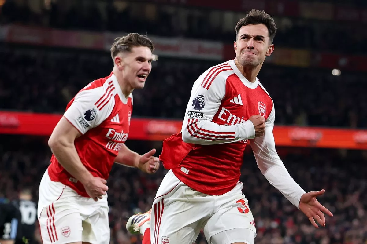 "Арсенал" посылает титульный посыл, разгромив "Астон Виллу"