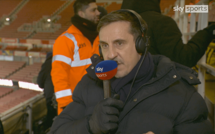 Гари Невилл сделал новый прогноз на титул АПЛ после очередной осечки "Арсенала"