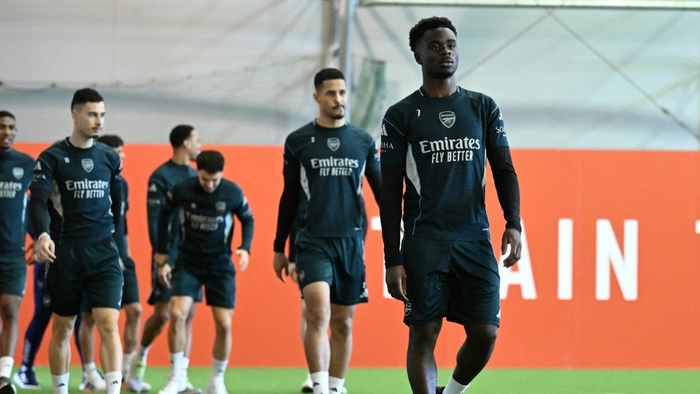 Фото с тренировки перед матчем с 